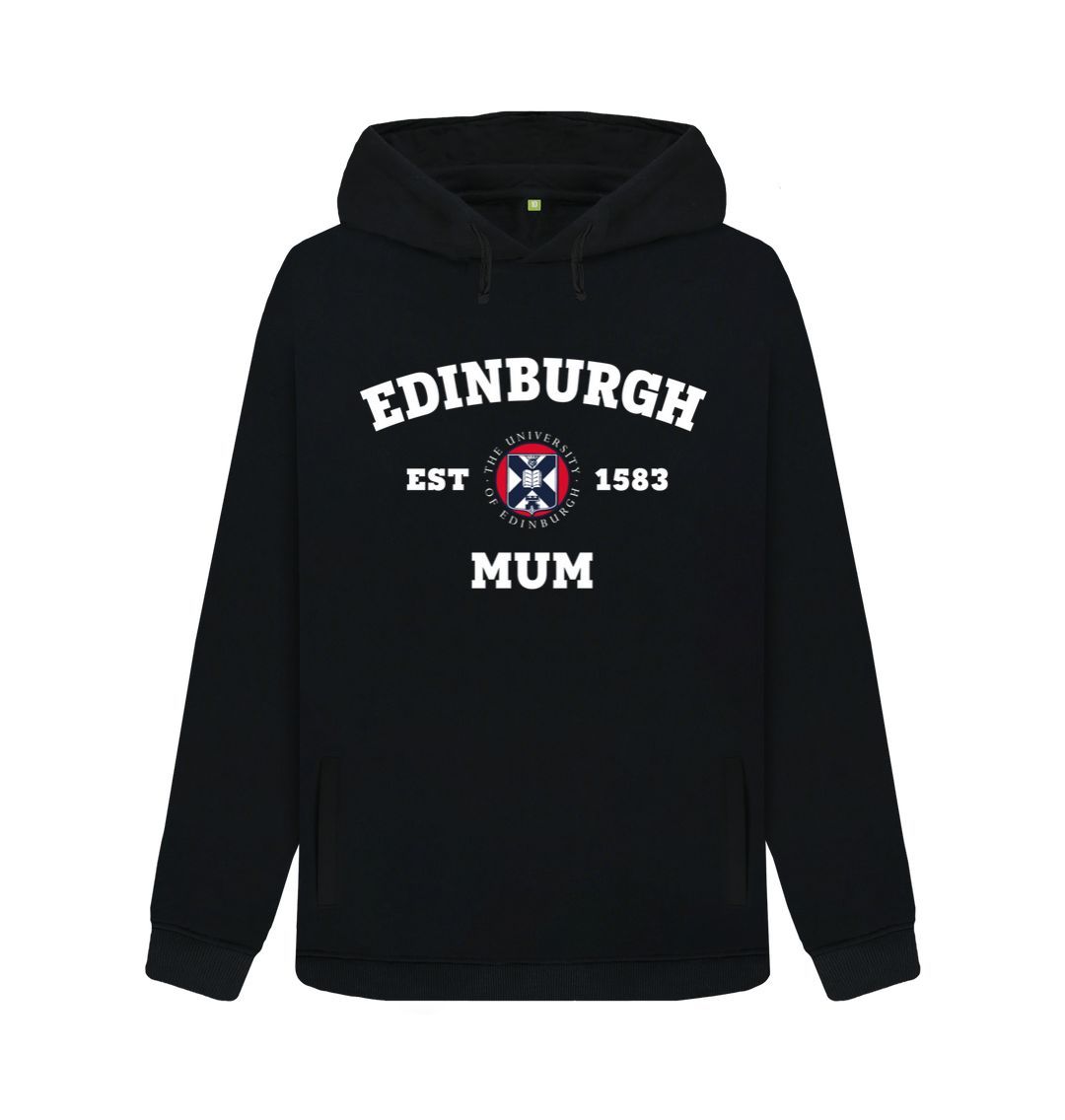 Black Edinburgh Mum Hoodie