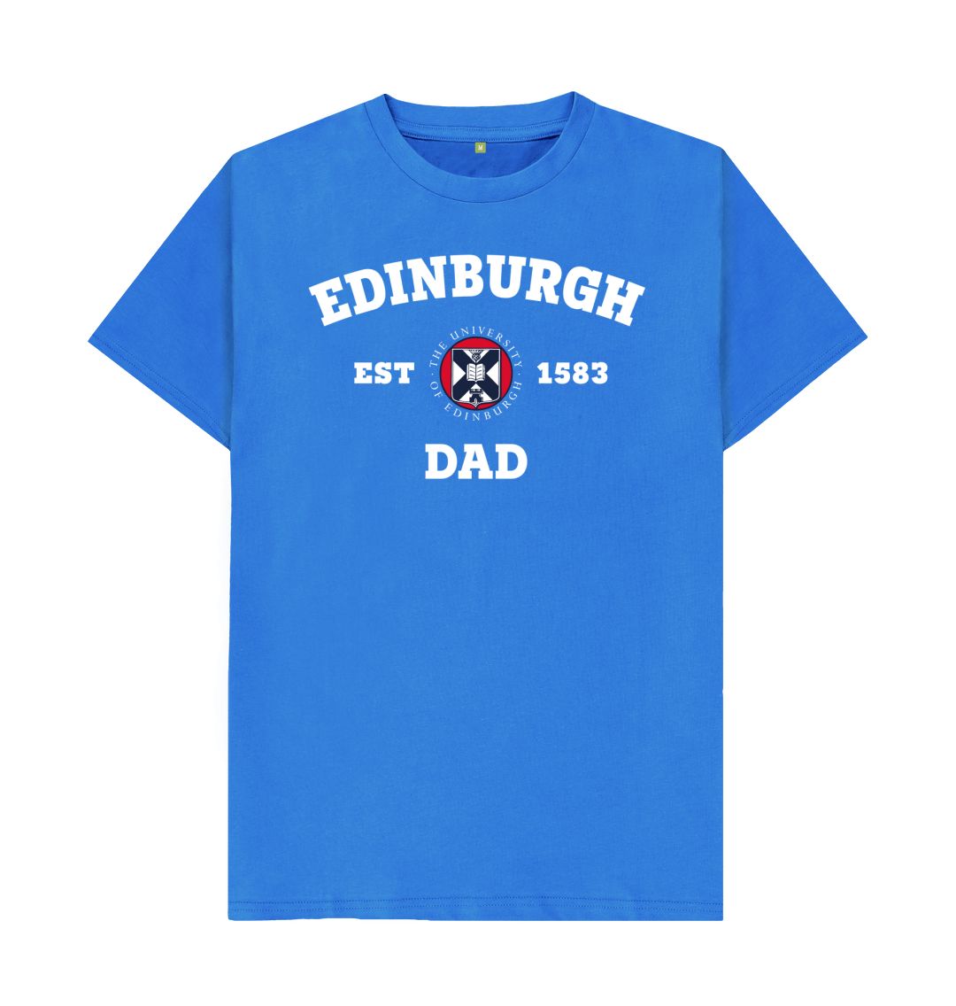 Bright Blue Edinburgh Dad T-Shirt