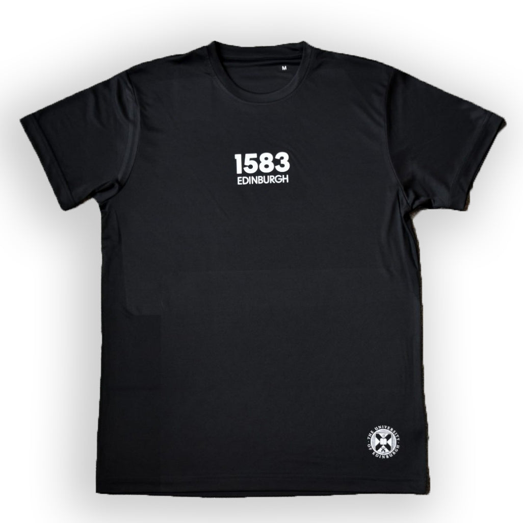 Recycled Sports T-Shirt in Black