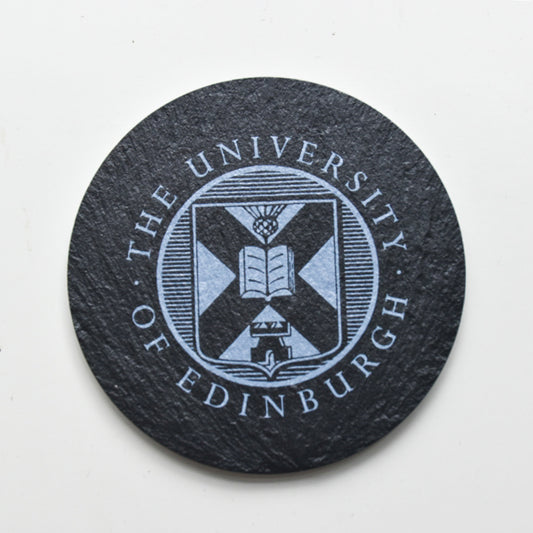 Slate coaster with crest printed