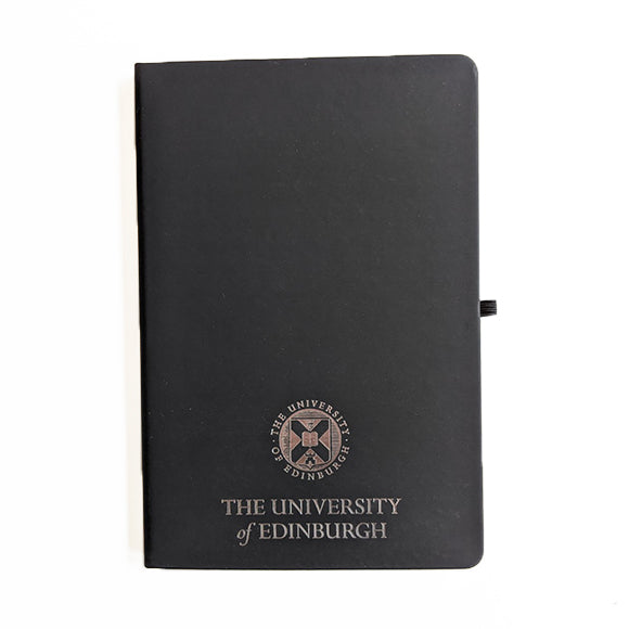 A5 Foil Crest Notebook in Black