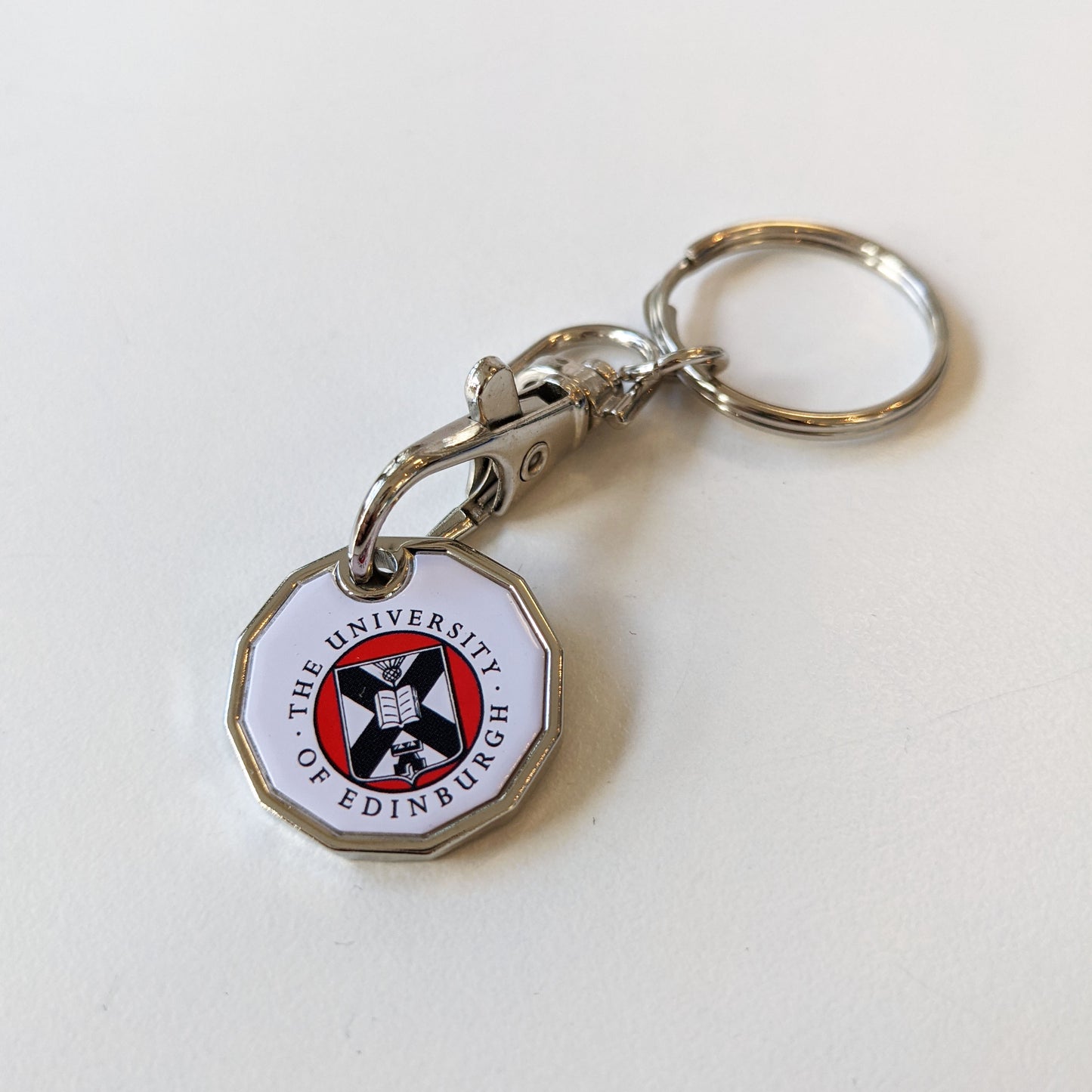 Keyring with full colour university of edinburgh crest