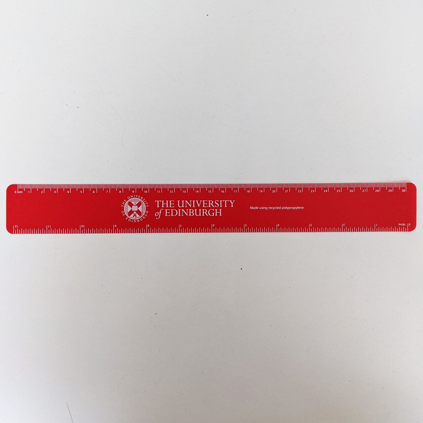 Red Recycled Plastic Ruler