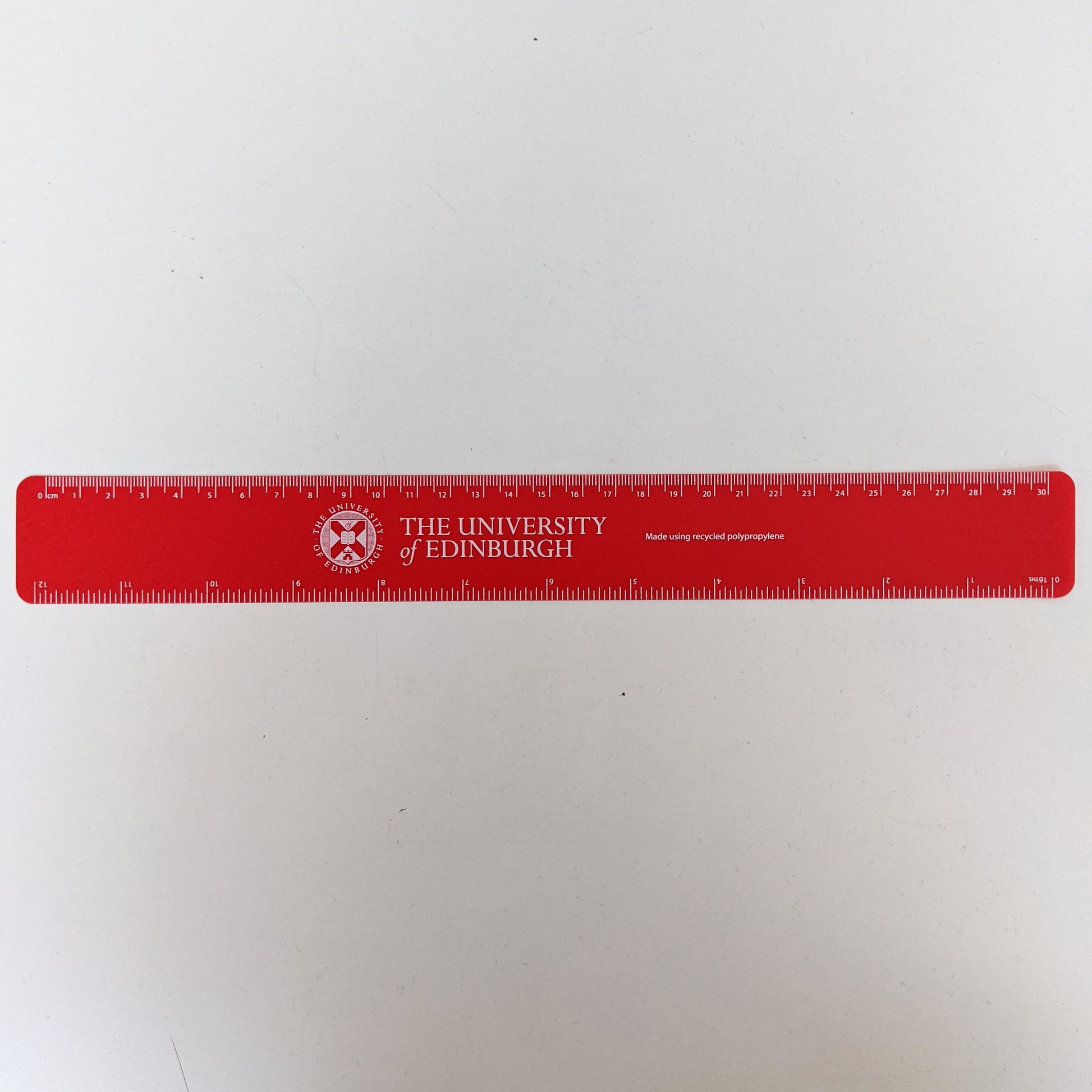 Red Recycled Plastic Ruler