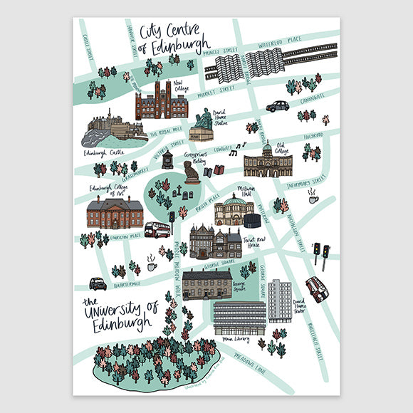 University of Edinburgh Illustrated Map