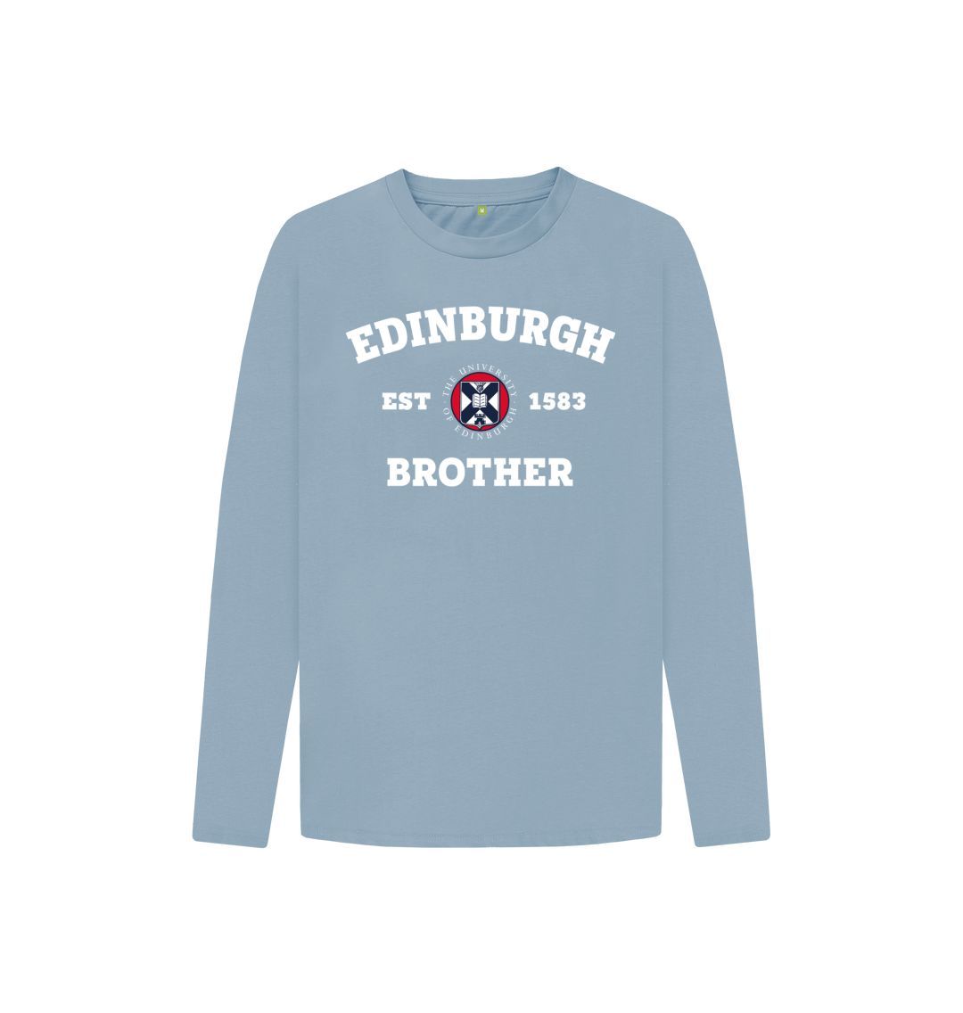 Stone Blue Edinburgh Brother Kids Long Sleeved T-Shirt
