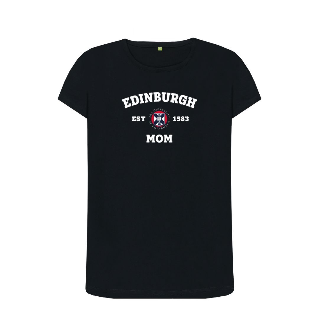 Black Edinburgh Mom T-Shirt