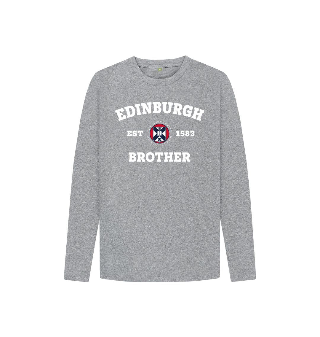 Athletic Grey Edinburgh Brother Kids Long Sleeved T-Shirt