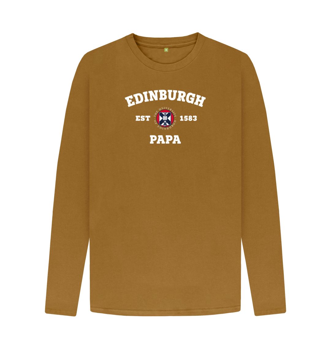 Brown Edinburgh Papa Long Sleeved T-Shirt