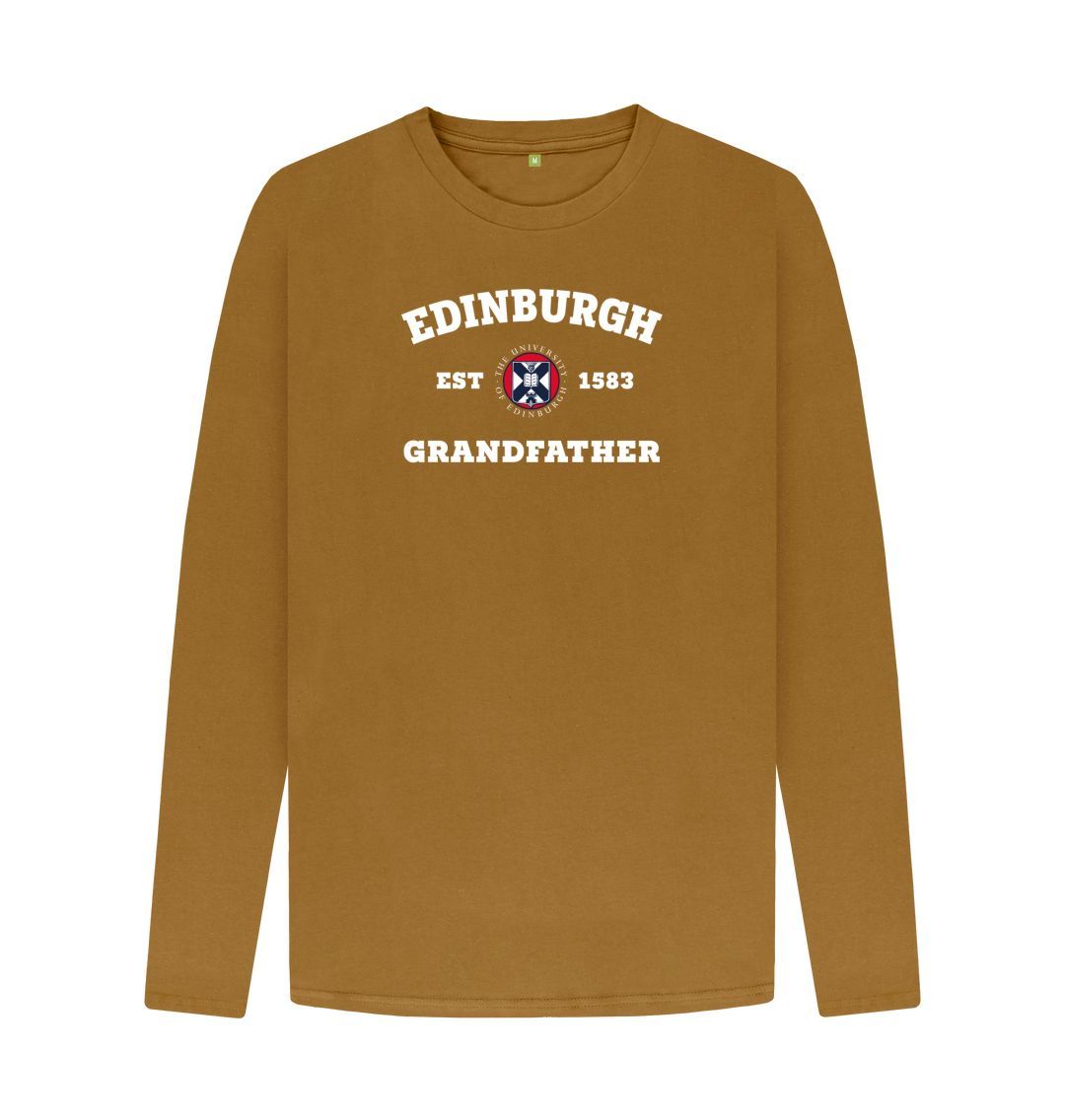 Brown Grandfather Long-sleeved T-shirt