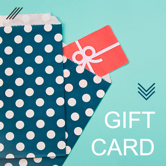 Graphic of the gift card that reads 'Gift card'