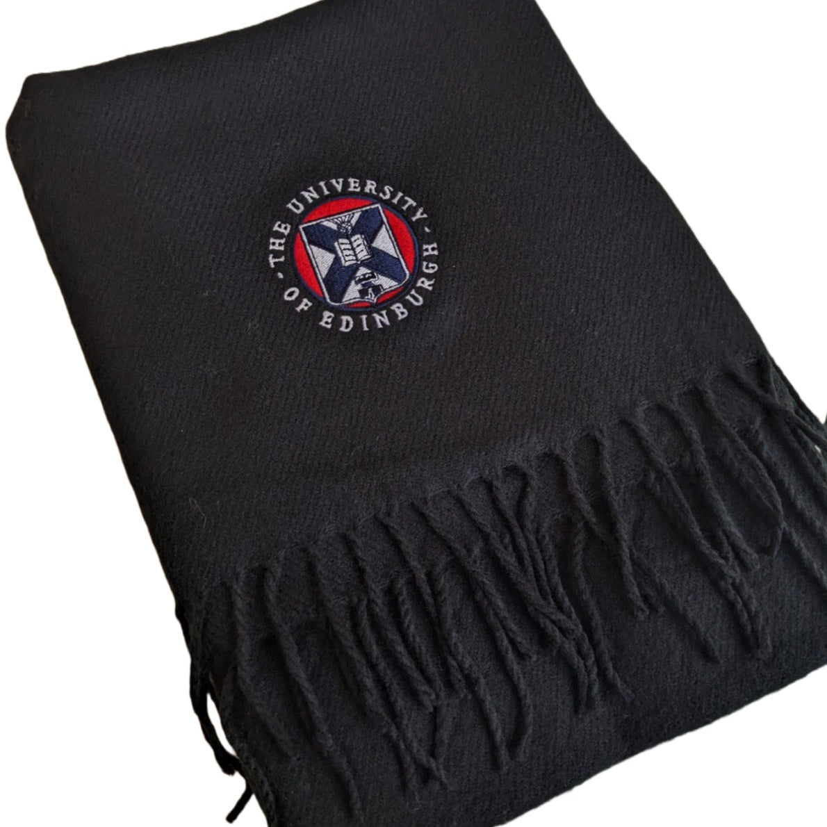 Embroidered Crest University Scarf