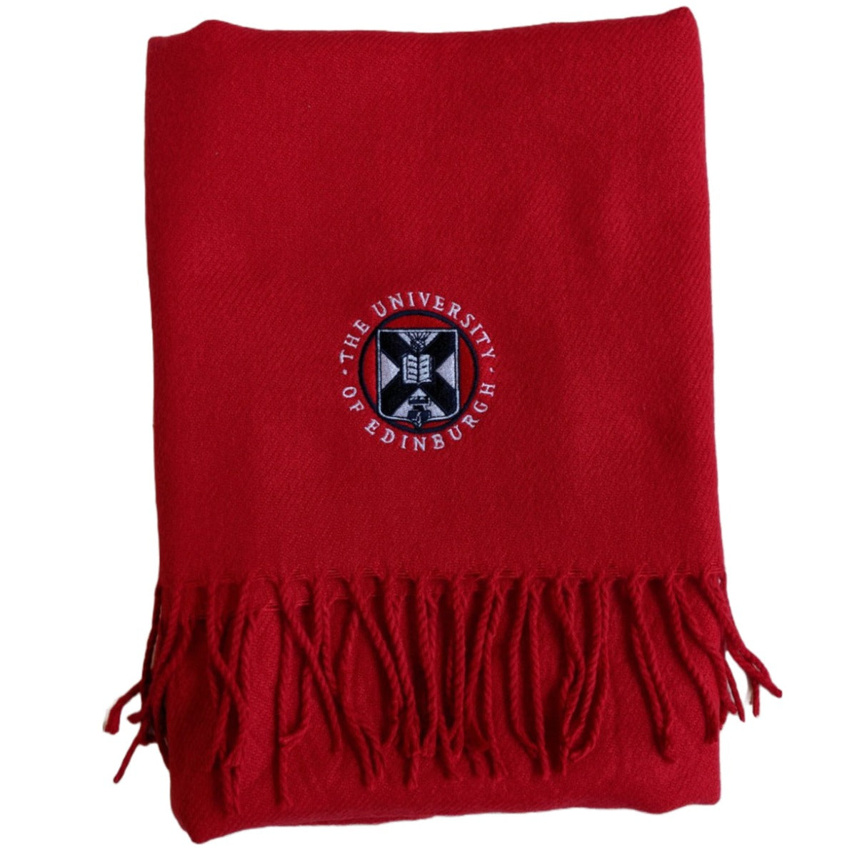 Embroidered Crest University Scarf