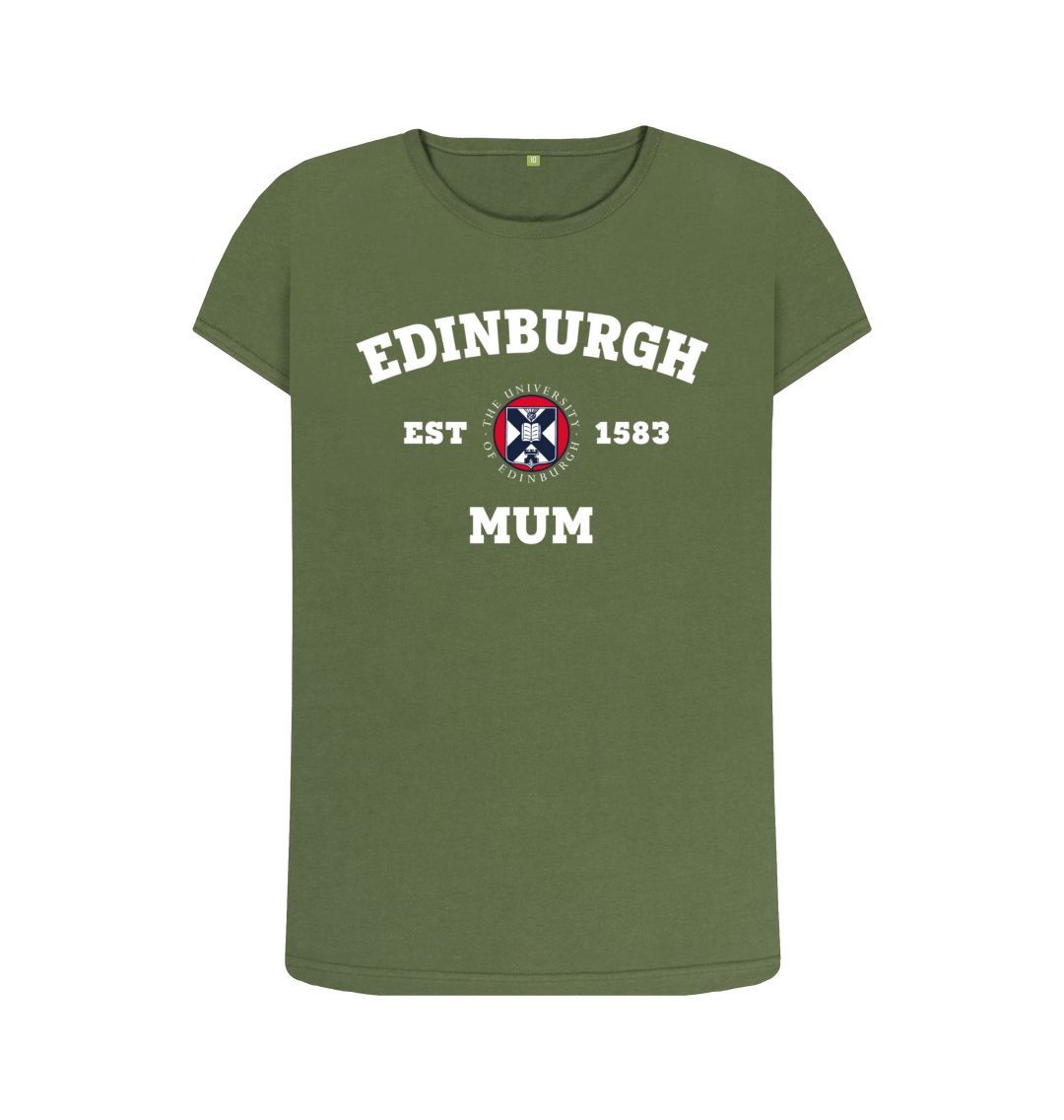 Khaki Edinburgh Mum T-Shirt