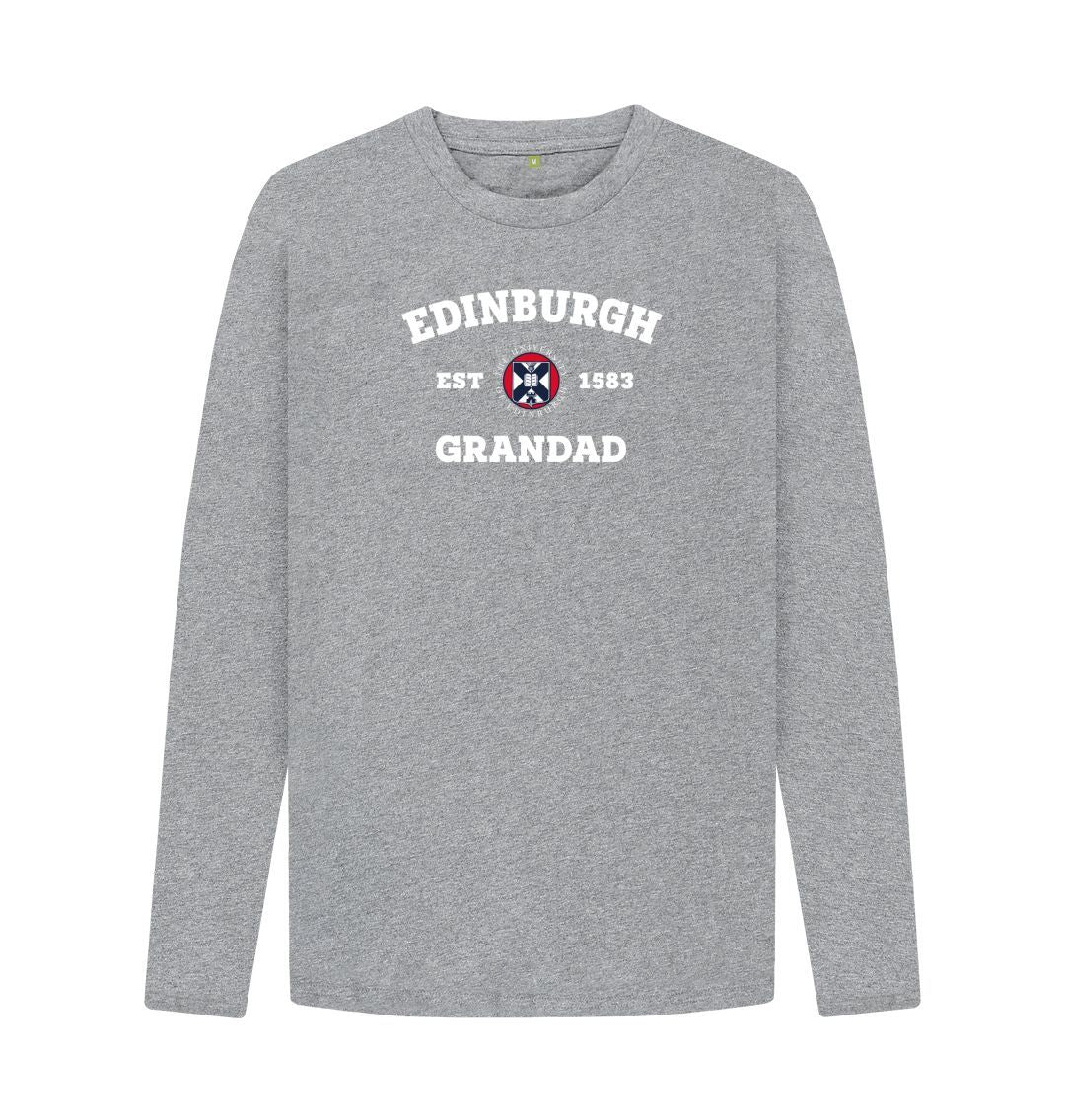 Athletic Grey Edinburgh Grandad Long Sleeved T-Shirt