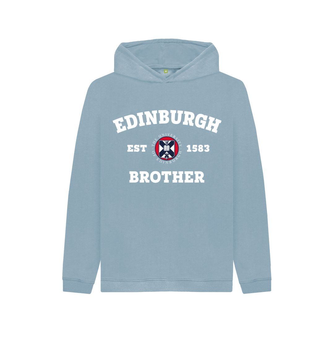 Stone Blue Edinburgh Brother Kids Hoodie 1