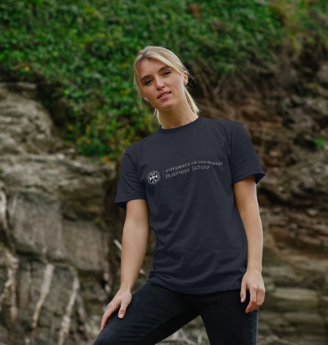 A model wearing our Business School T-Shirt 