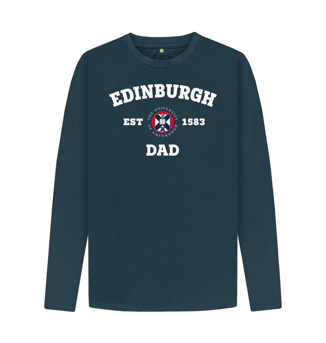 Denim Blue Edinburgh Dad Long Sleeved T-Shirt