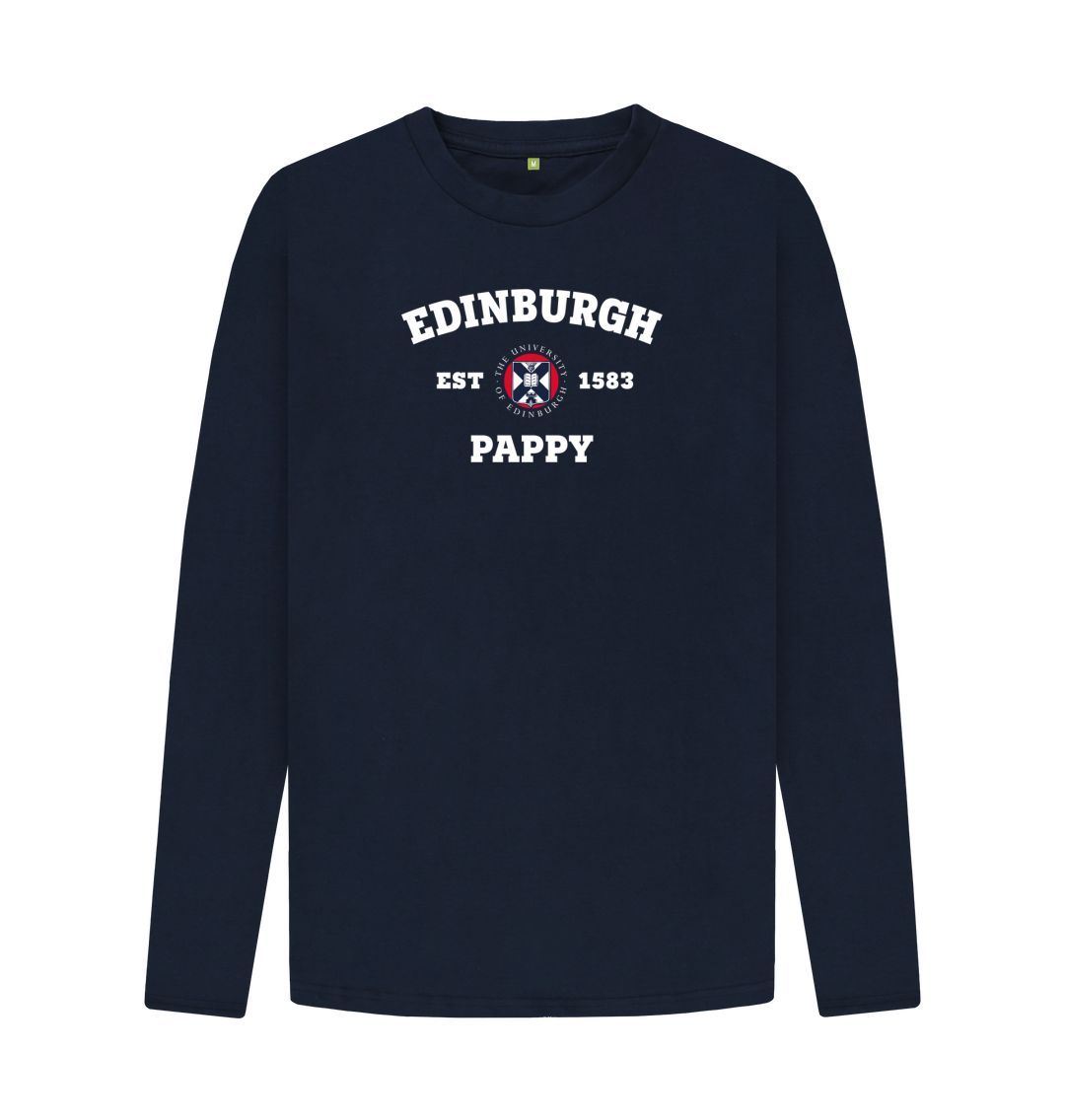 Navy Blue Edinburgh Pappy Long Sleeved T-Shirt