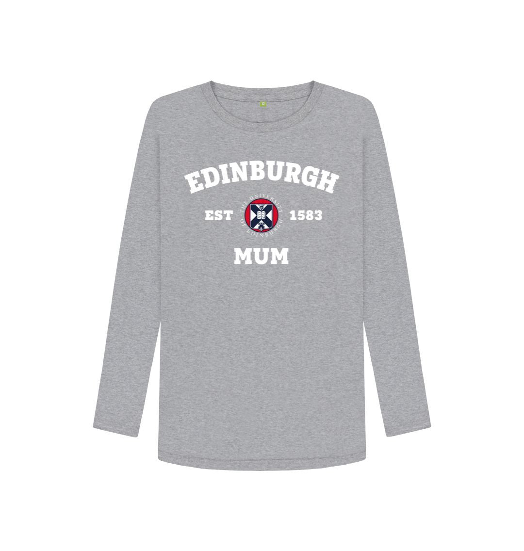 Athletic Grey Edinburgh Mum Long Sleeved T-shirt