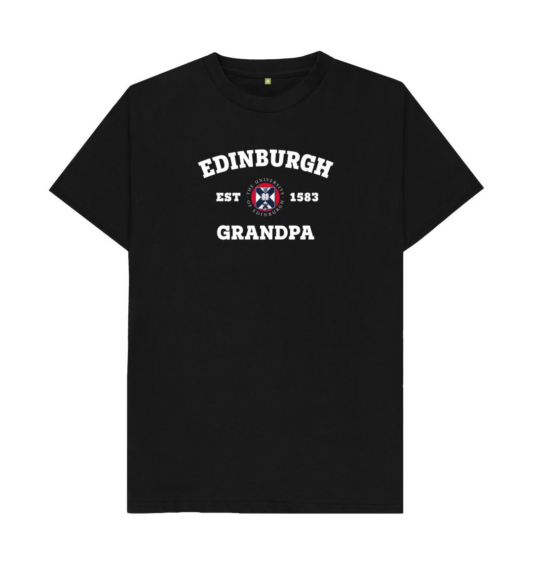 Black Edinburgh Grandpa T-Shirt