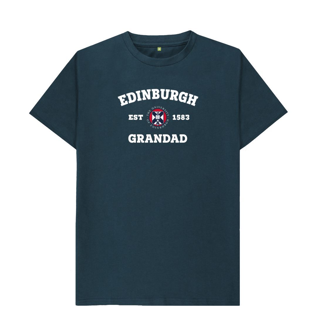 Denim Blue Edinburgh Grandad T-Shirt