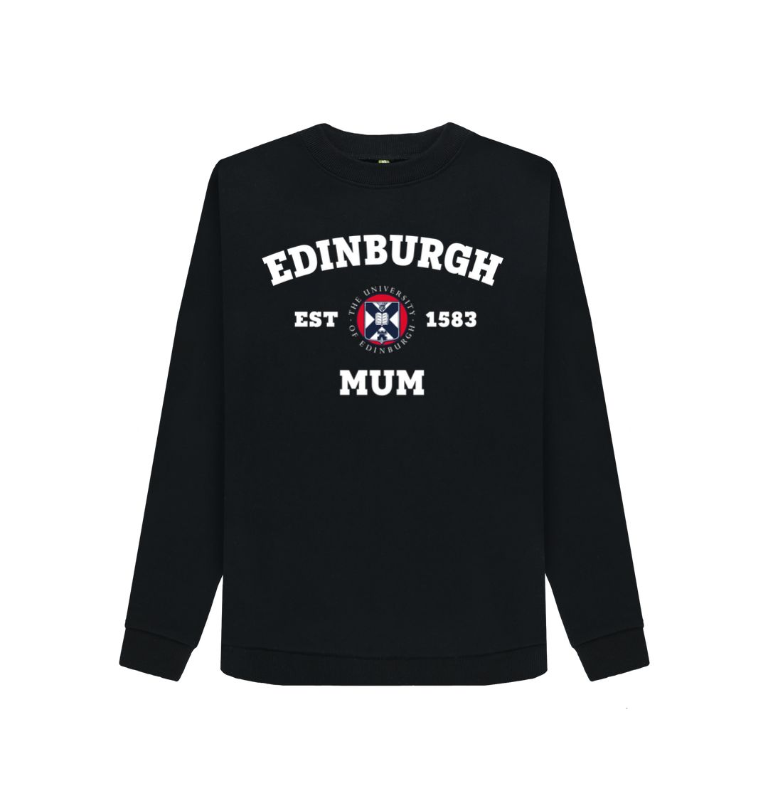 Black Edinburgh Mum Sweatshirt