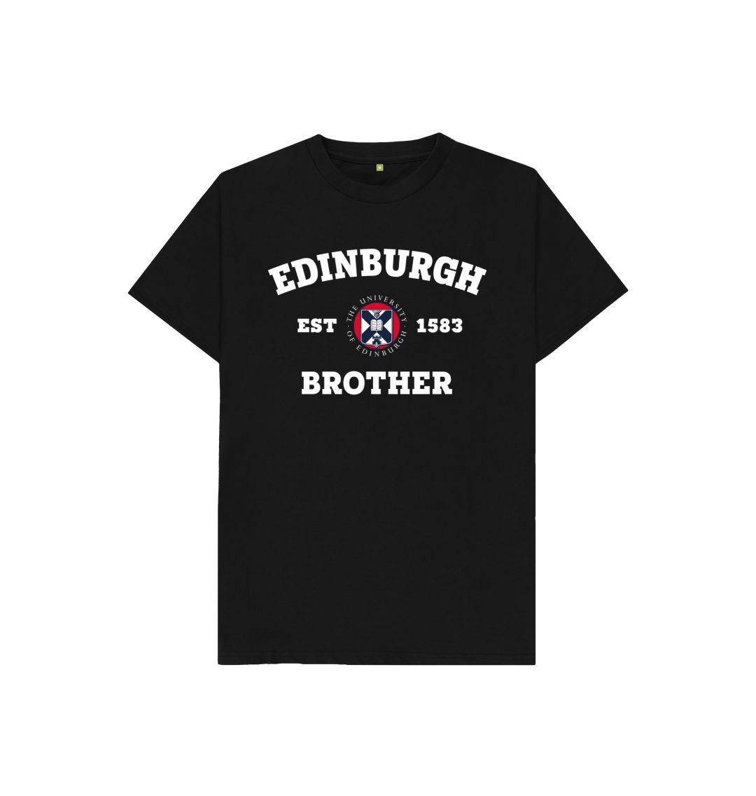 Black Edinburgh Brother Kids T-Shirt