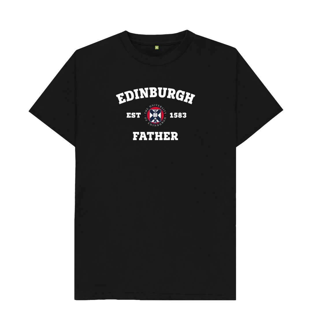 Black Edinburgh Father T-Shirt