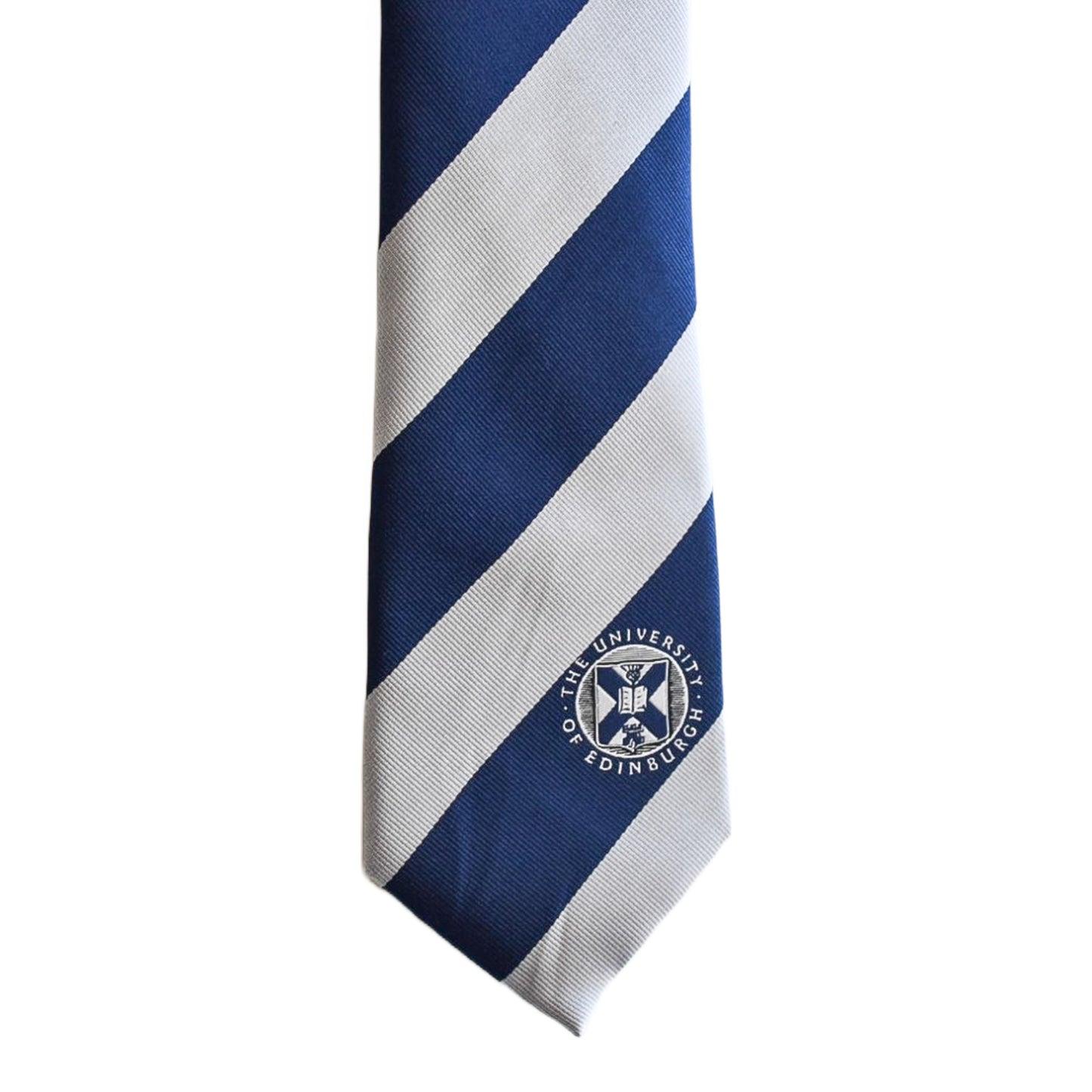 Classic Silk Tie in Navy/White