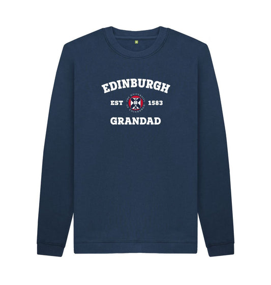 Navy Blue Edinburgh Grandad Sweatshirt