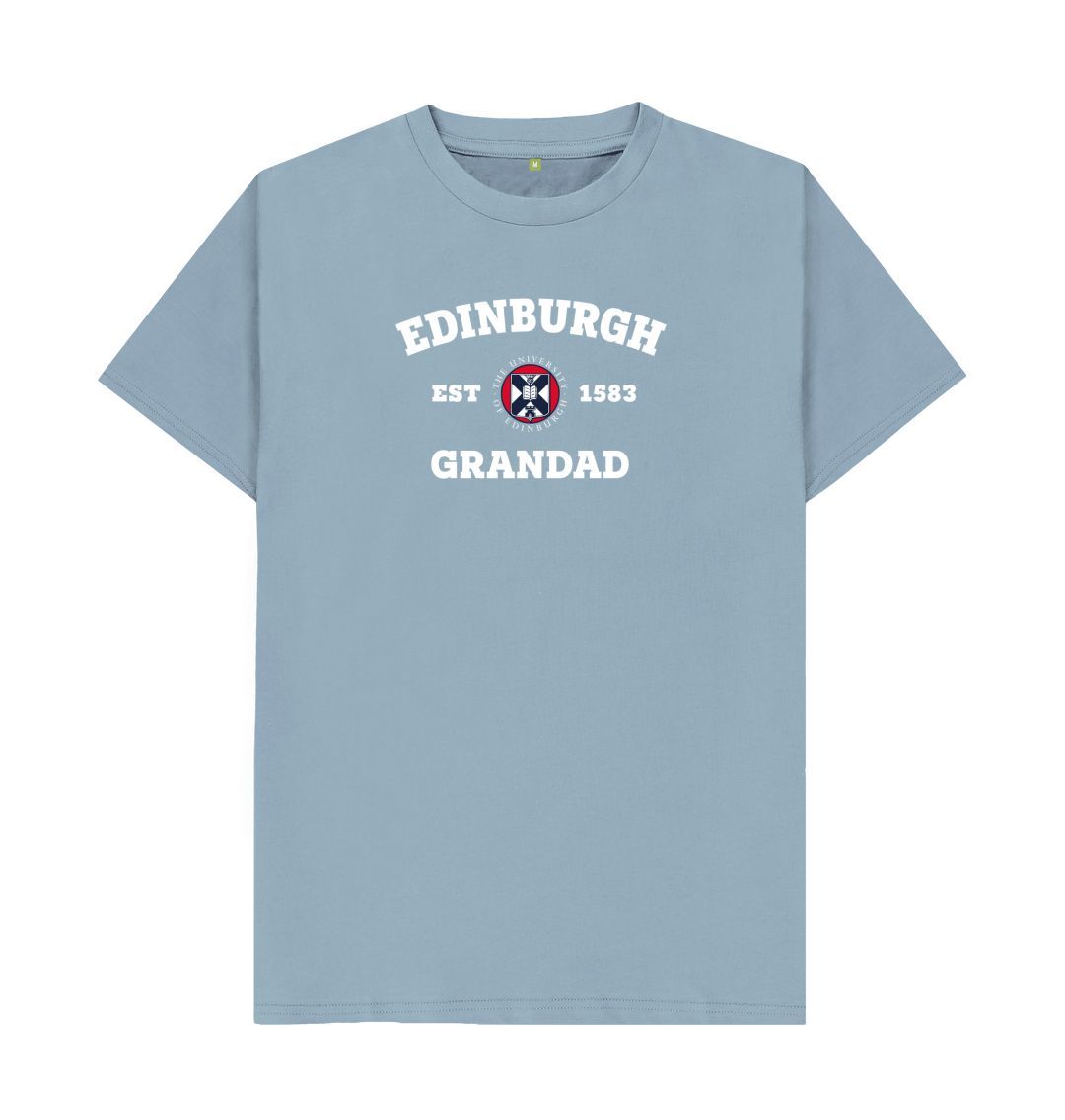 Stone Blue Edinburgh Grandad T-Shirt