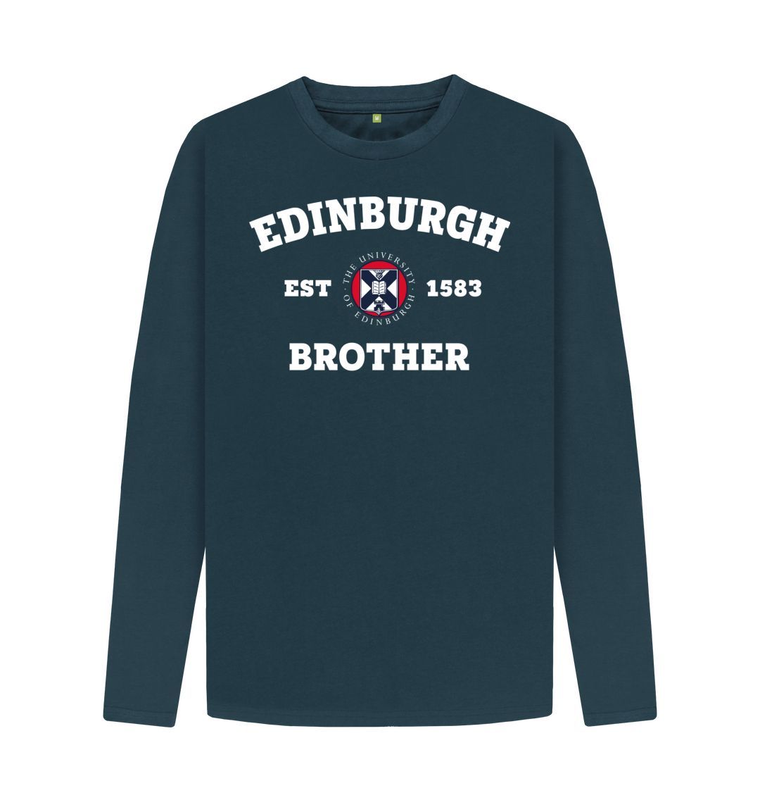 Denim Blue Edinburgh Brother Long Sleeved T-Shirt